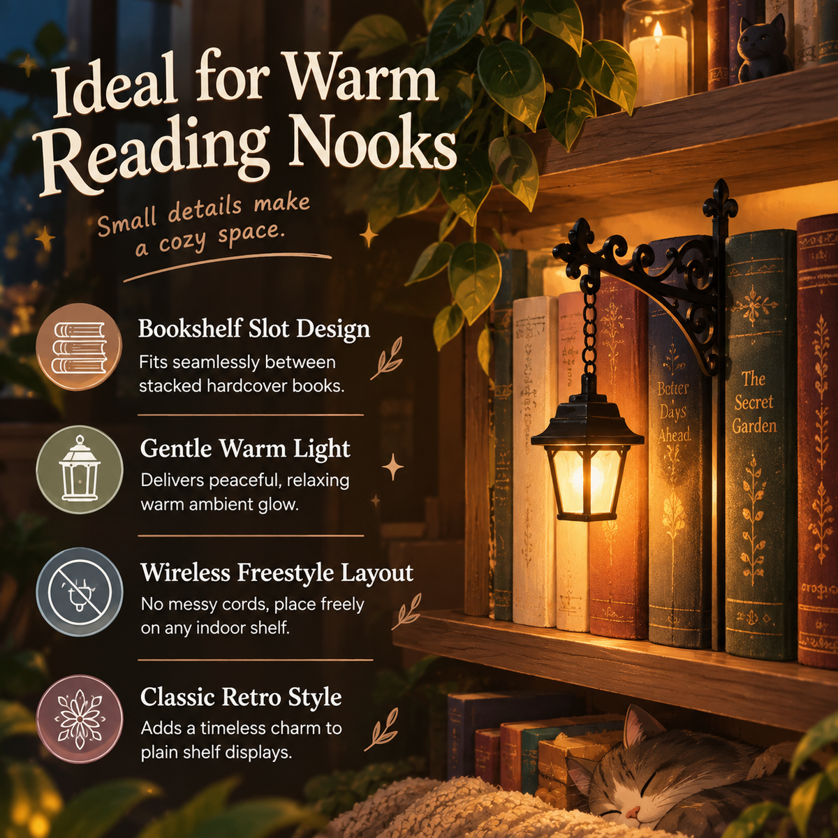 Bookshelf Lanterns